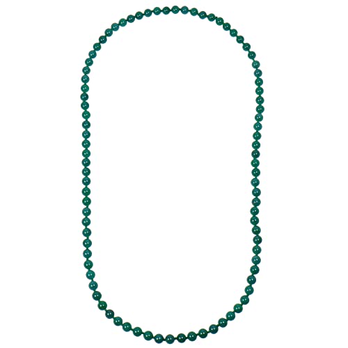 ELEDORO Edelstein Perlenkette Collier endlos geknotet 8mm 80cm lang Achat grün von ELEDORO