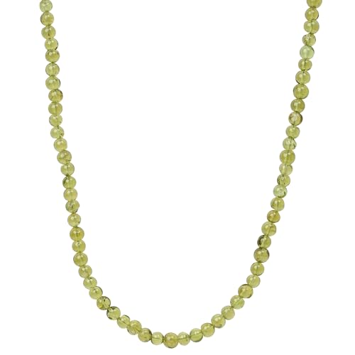 ELEDORO echter Peridot Halskette Collier für Damen aus Silber 925 45cm lang von ELEDORO