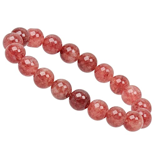 ELEDORO Stretch Armband aus echten Edelsteinen-Perlen 10mm: für Energie und Harmonie (Sonnenstein) von ELEDORO