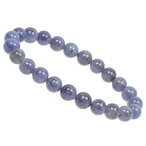 ELEDORO PowerBead Damen-Armband Stretch aus Edelstein Perlen 8mm Tansanit ELEDORO PowerBead Damen-Armband Stretch aus Edelstein Perlen 8mm Tansanit von ELEDORO