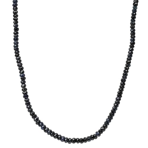 ELEDORO echter Saphir Halskette Collier für Damen aus Silber 925 45cm lang ELEDORO echter Saphir Halskette Collier für Damen aus Silber 925 45cm lang von ELEDORO