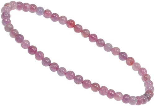 ELEDORO echter Rubin Perlen Chakra Armband PowerBead Stretch Perlenarmband 4mm von ELEDORO