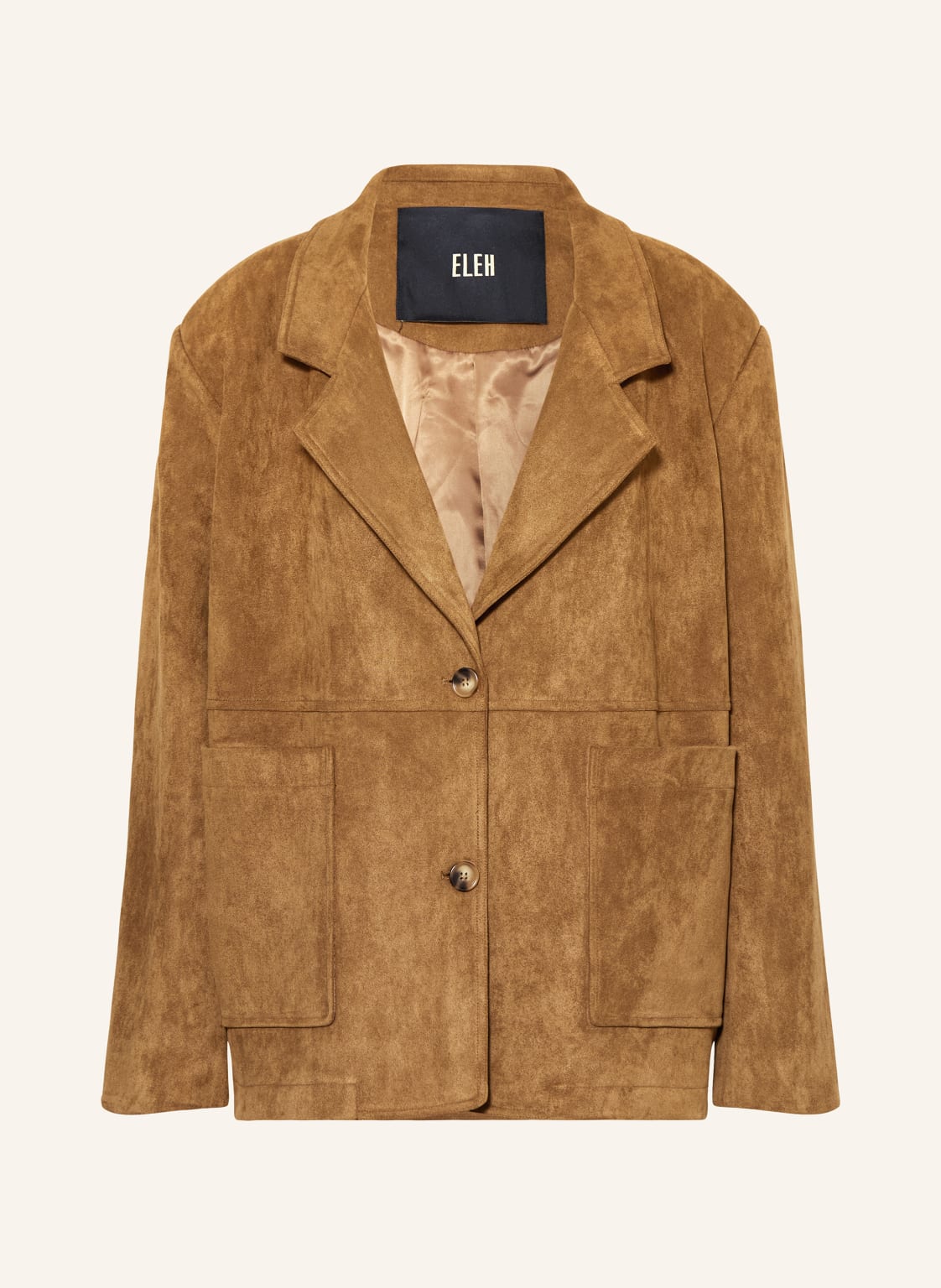 Eleh Blazer In Lederoptik braun von ELEH