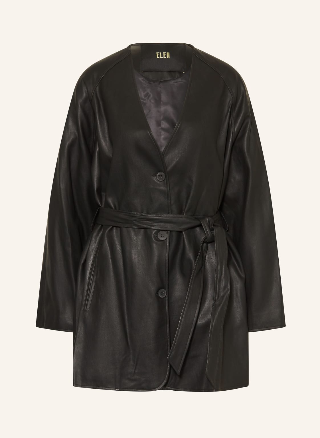 Eleh Jacke In Lederoptik schwarz von ELEH