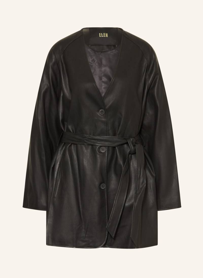 Eleh Jacke In Lederoptik schwarz von ELEH