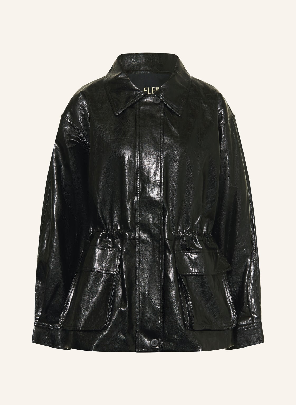 Eleh Jacke In Lederoptik schwarz von ELEH