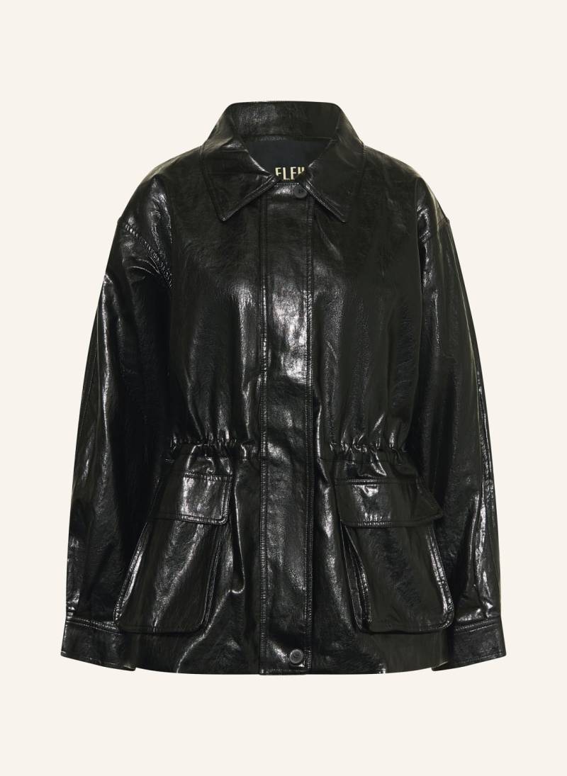 Eleh Jacke In Lederoptik schwarz von ELEH