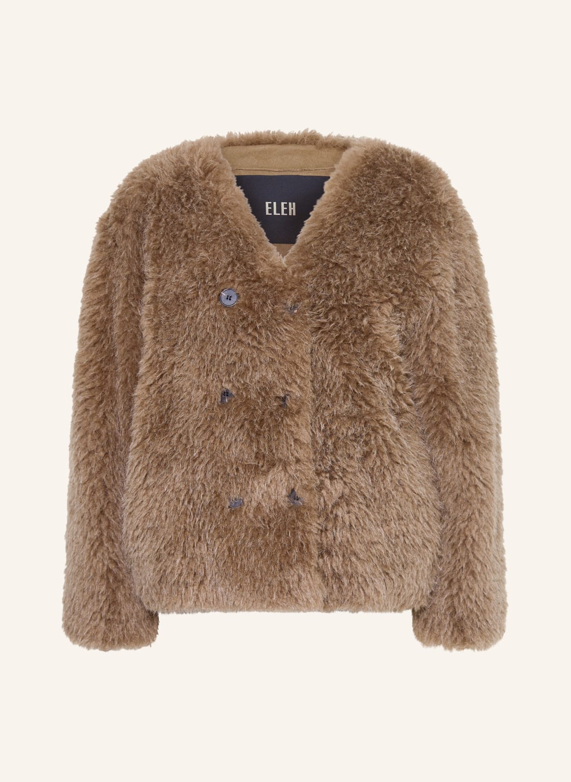 Eleh Kunstfell-Jacke braun von ELEH
