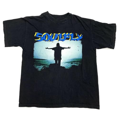 Reprinted Soulfly Tour 1998 Short Sleeve T Shirt S to 5XL Gift for Fans PM325 BlackMedium Reprinted Soulfly Tour 1998 Short Sleeve T Shirt S to 5XL Gift for Fans PM325 BlackMedium von ELEI