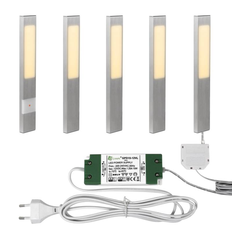 Elektra Küchen LED Unterbauleuchten Rechteck Leuchten SET Trafo Alu 12 V 3000k Elektra Küchen LED Unterbauleuchten Rechteck Leuchten SET Trafo Alu 12 V 3000k von ELEKTRA