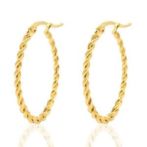 Coole Creolen in 30mm x 20mm von Elektropulli von ELEKTROPULLI