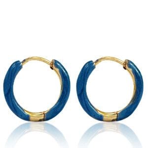 Coole farbige Creolen ca. 14 mm x 2 mm von Elektropulli von ELEKTROPULLI