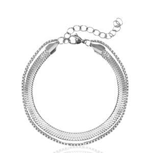 Cooles Armband in ca. 22 cm x 3mm (inkl. 5 cm Verlängerungskette) von Elektropulli von ELEKTROPULLI