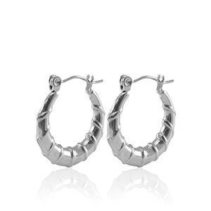 Creolen mit Ring Struktur in 20mm von Elektropulli von ELEKTROPULLI