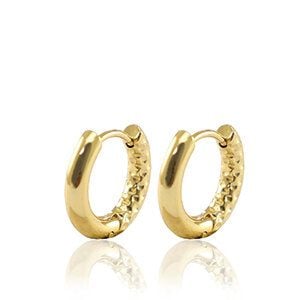 Creolen mit Struktur von Elektropulli in verschiedenen Größen von ELEKTROPULLI