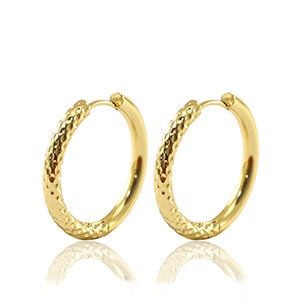 Creolen mit Struktur von Elektropulli in verschiedenen Größen von ELEKTROPULLI