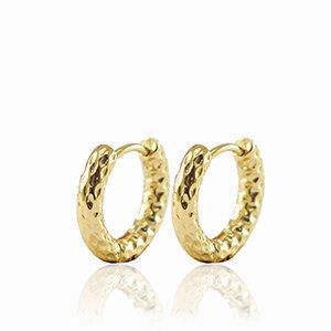 Creolen mit feiner Struktur von Elektropulli in verschiedenen Größen von ELEKTROPULLI