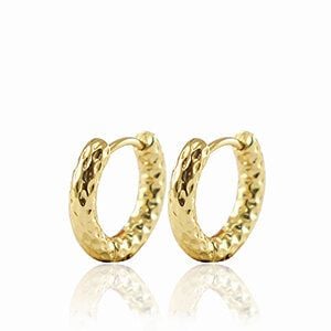 Creolen mit feiner Struktur von Elektropulli in verschiedenen Größen von ELEKTROPULLI