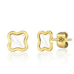 ELEKTROPULLI Blumen Ohrstecker ca. 7x8mm von ELEKTROPULLI