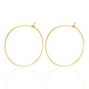 ELEKTROPULLI Feine Creolen in 20mm von ELEKTROPULLI