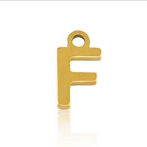 ELEKTROPULLI Feine Ohrringe mit Initial Anhänger (ca. 25mm + 9x5mm) von ELEKTROPULLI