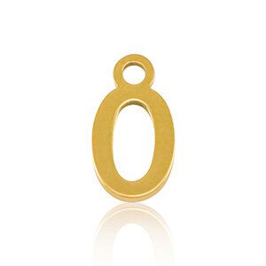 ELEKTROPULLI Feine Ohrringe mit Initial Anhänger (ca. 25mm + 9x5mm) von ELEKTROPULLI