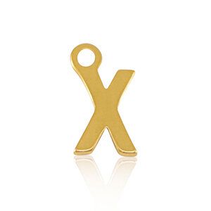 ELEKTROPULLI Feine Ohrringe mit Initial Anhänger (ca. 25mm + 9x5mm) von ELEKTROPULLI