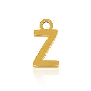 ELEKTROPULLI Feine Ohrringe mit Initial Anhänger (ca. 25mm + 9x5mm) von ELEKTROPULLI