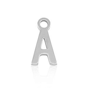 ELEKTROPULLI Feine Ohrringe mit Initial Anhänger (ca. 25mm + 9x5mm) von ELEKTROPULLI