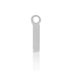 ELEKTROPULLI Feine Ohrringe mit Initial Anhänger (ca. 25mm + 9x5mm) von ELEKTROPULLI