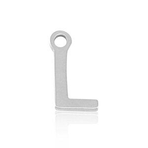 ELEKTROPULLI Feine Ohrringe mit Initial Anhänger (ca. 25mm + 9x5mm) von ELEKTROPULLI