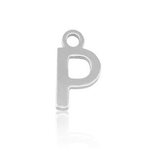 ELEKTROPULLI Feine Ohrringe mit Initial Anhänger (ca. 25mm + 9x5mm) von ELEKTROPULLI