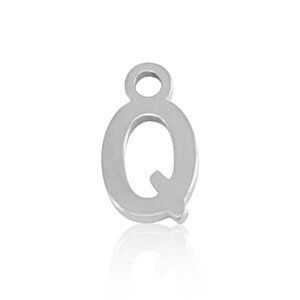 ELEKTROPULLI Feine Ohrringe mit Initial Anhänger (ca. 25mm + 9x5mm) von ELEKTROPULLI