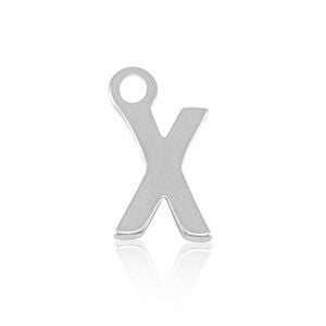 ELEKTROPULLI Feine Ohrringe mit Initial Anhänger (ca. 25mm + 9x5mm) von ELEKTROPULLI