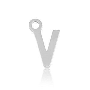 ELEKTROPULLI Feine Ohrringe mit Initial Anhänger (ca. 25mm + 9x5mm) von ELEKTROPULLI