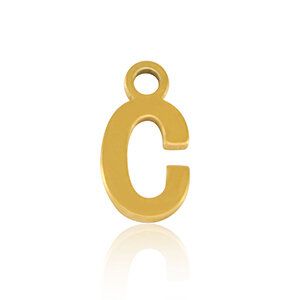 ELEKTROPULLI Super Feine Glieder Kette in 3 Längen mit Initial Anhänger (ca. 9 x 5mm) von ELEKTROPULLI