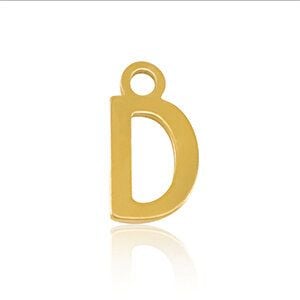 ELEKTROPULLI Super Feine Glieder Kette in 3 Längen mit Initial Anhänger (ca. 9 x 5mm) von ELEKTROPULLI