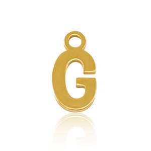 ELEKTROPULLI Super Feine Glieder Kette in 3 Längen mit Initial Anhänger (ca. 9 x 5mm) von ELEKTROPULLI