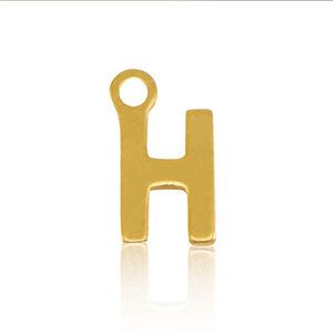 ELEKTROPULLI Super Feine Glieder Kette in 3 Längen mit Initial Anhänger (ca. 9 x 5mm) von ELEKTROPULLI