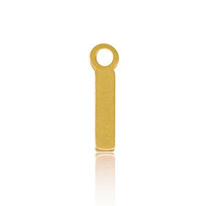 ELEKTROPULLI Super Feine Glieder Kette in 3 Längen mit Initial Anhänger (ca. 9 x 5mm) von ELEKTROPULLI
