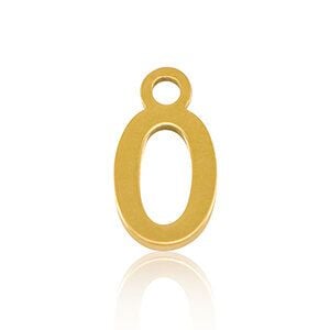 ELEKTROPULLI Super Feine Glieder Kette in 3 Längen mit Initial Anhänger (ca. 9 x 5mm) von ELEKTROPULLI