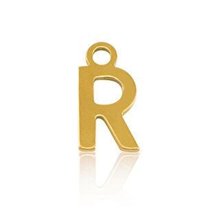 ELEKTROPULLI Super Feine Glieder Kette in 3 Längen mit Initial Anhänger (ca. 9 x 5mm) von ELEKTROPULLI