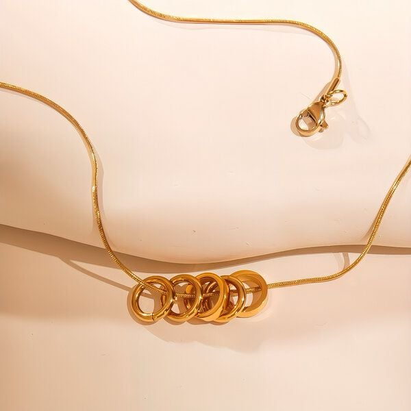 ELEKTROPULLI Superfeine schlichte, zeitlose Kette 1mm schmal und optimal kombinierbar mit Ring Anhängern, Längen: 45 cm / 55 cm / 65 cm von ELEKTROPULLI