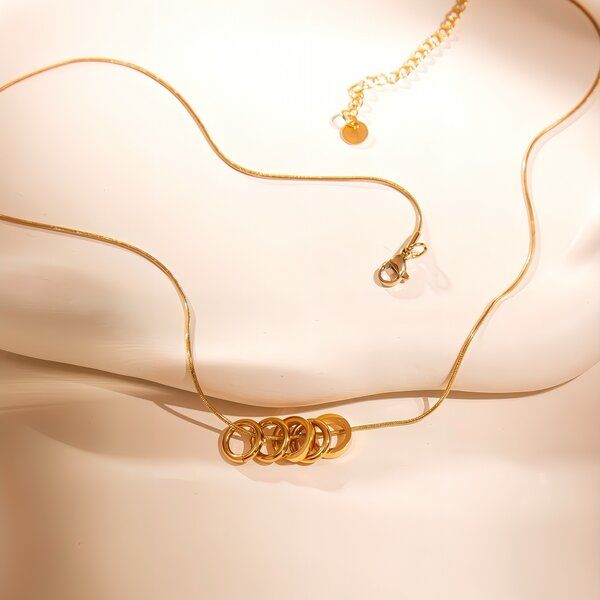 ELEKTROPULLI Superfeine schlichte, zeitlose Kette 1mm schmal und optimal kombinierbar mit Ring Anhängern, Längen: 45 cm / 55 cm / 65 cm von ELEKTROPULLI