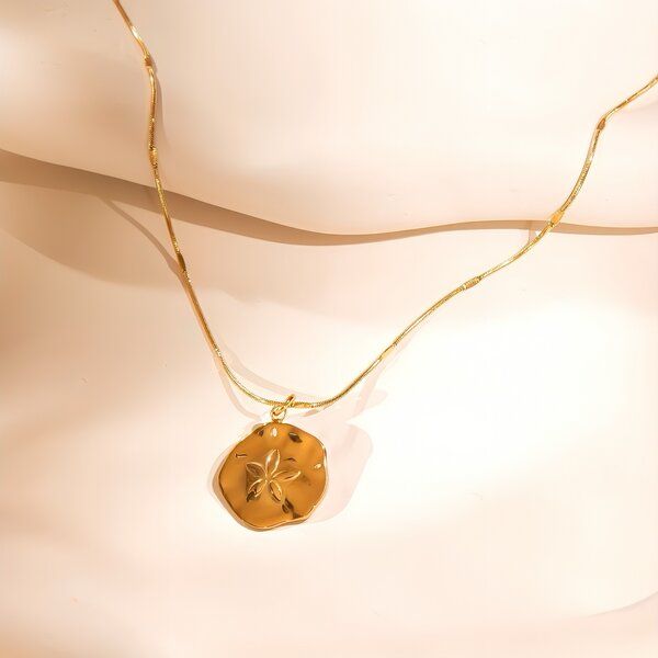 ELEKTROPULLI Superfeine zeitlose Kette 1mm schmal mit Anhänger, Set mit Ohrringen von ELEKTROPULLI