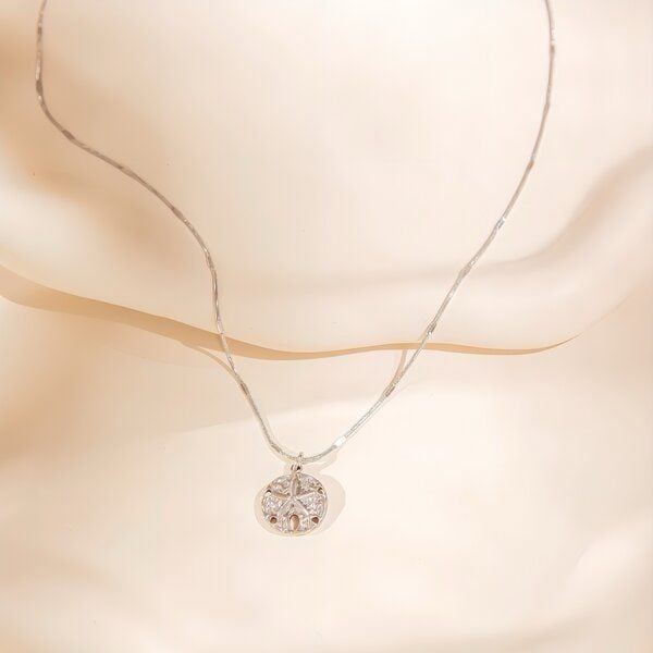 ELEKTROPULLI Superfeine zeitlose Kette 1mm schmal mit Anhänger, Set mit Ohrringen von ELEKTROPULLI