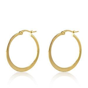 Flache Creolen von Elektropulli in verschiedenen Größen von ELEKTROPULLI