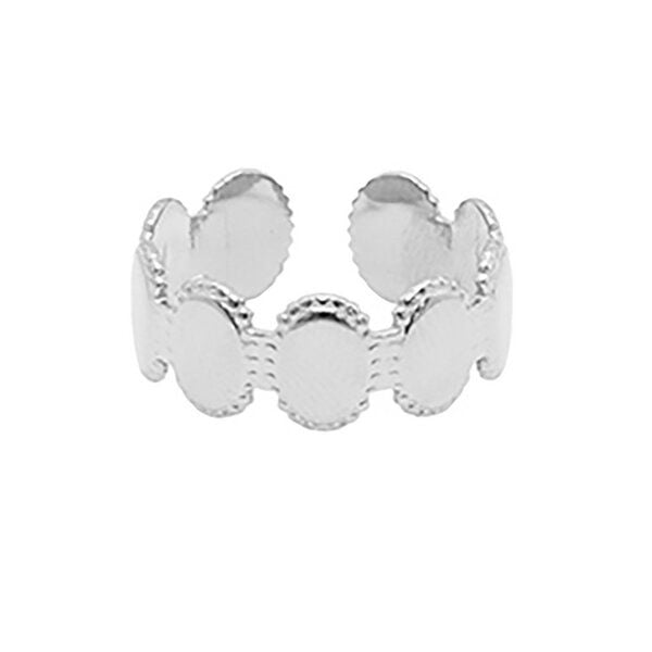 Größenverstellbarer BOHO Circle Ring ca. Ø 17 - 19mm von Elektropulli von ELEKTROPULLI