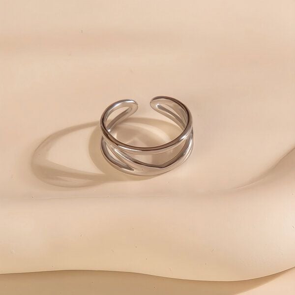 Größenverstellbarer BOHO Triple Ring ca. Ø 17 - 19mm von Elektropulli von ELEKTROPULLI