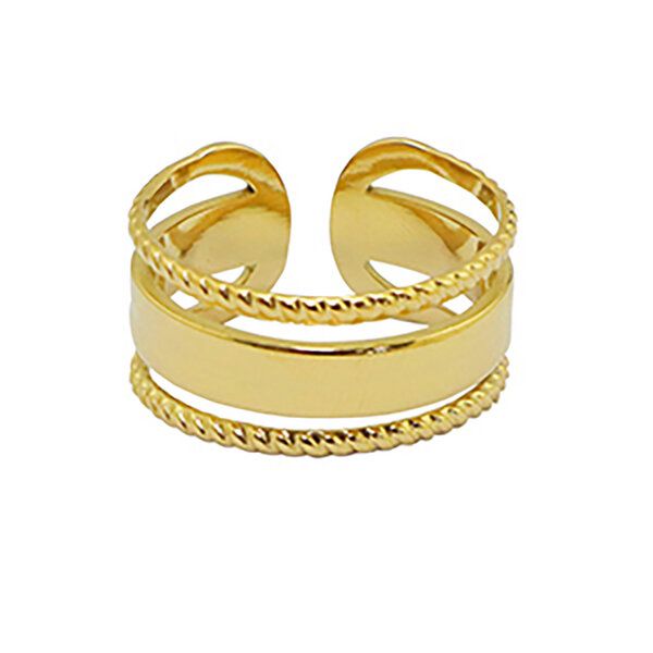 Größenverstellbarer BOLD TRIPLE Ring ca. Ø 17 - 19mm von Elektropulli von ELEKTROPULLI